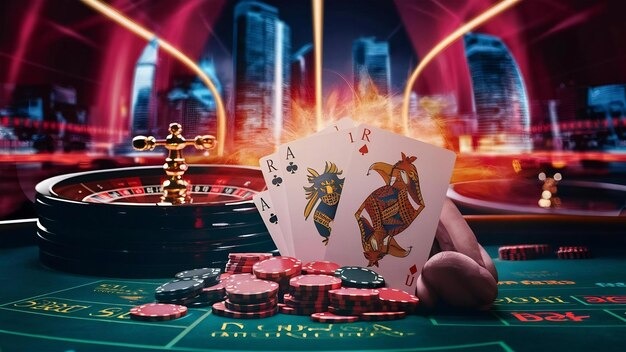 Live blackjack table with professional dealer and HD camera setup